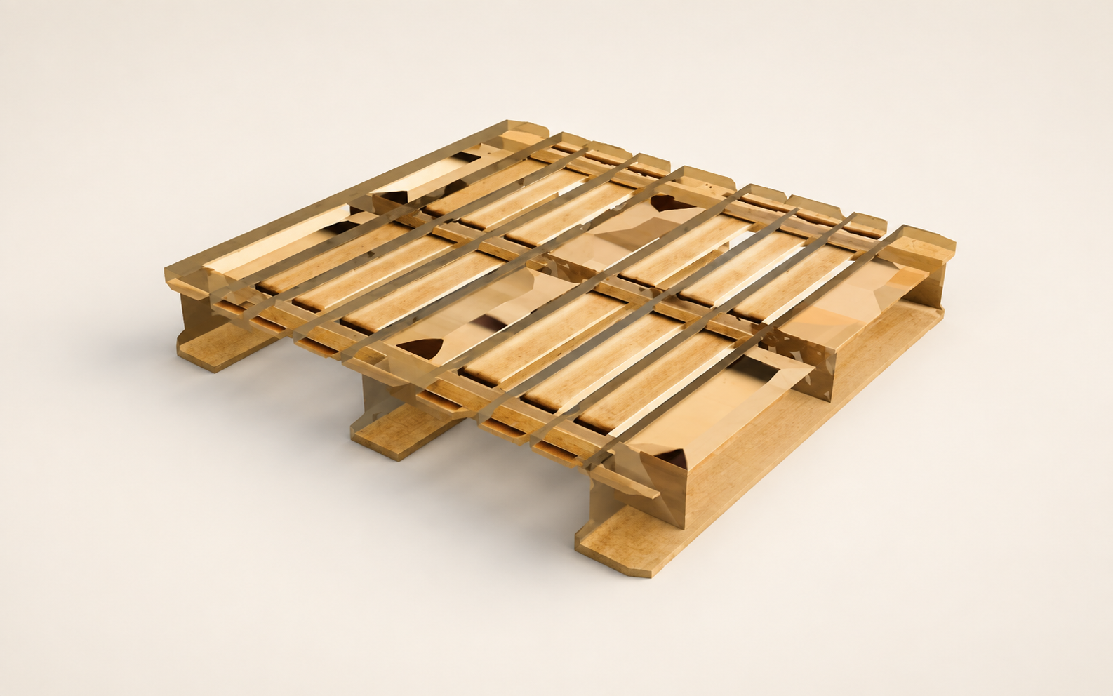A pallet reconstructed as a physics-ready asset