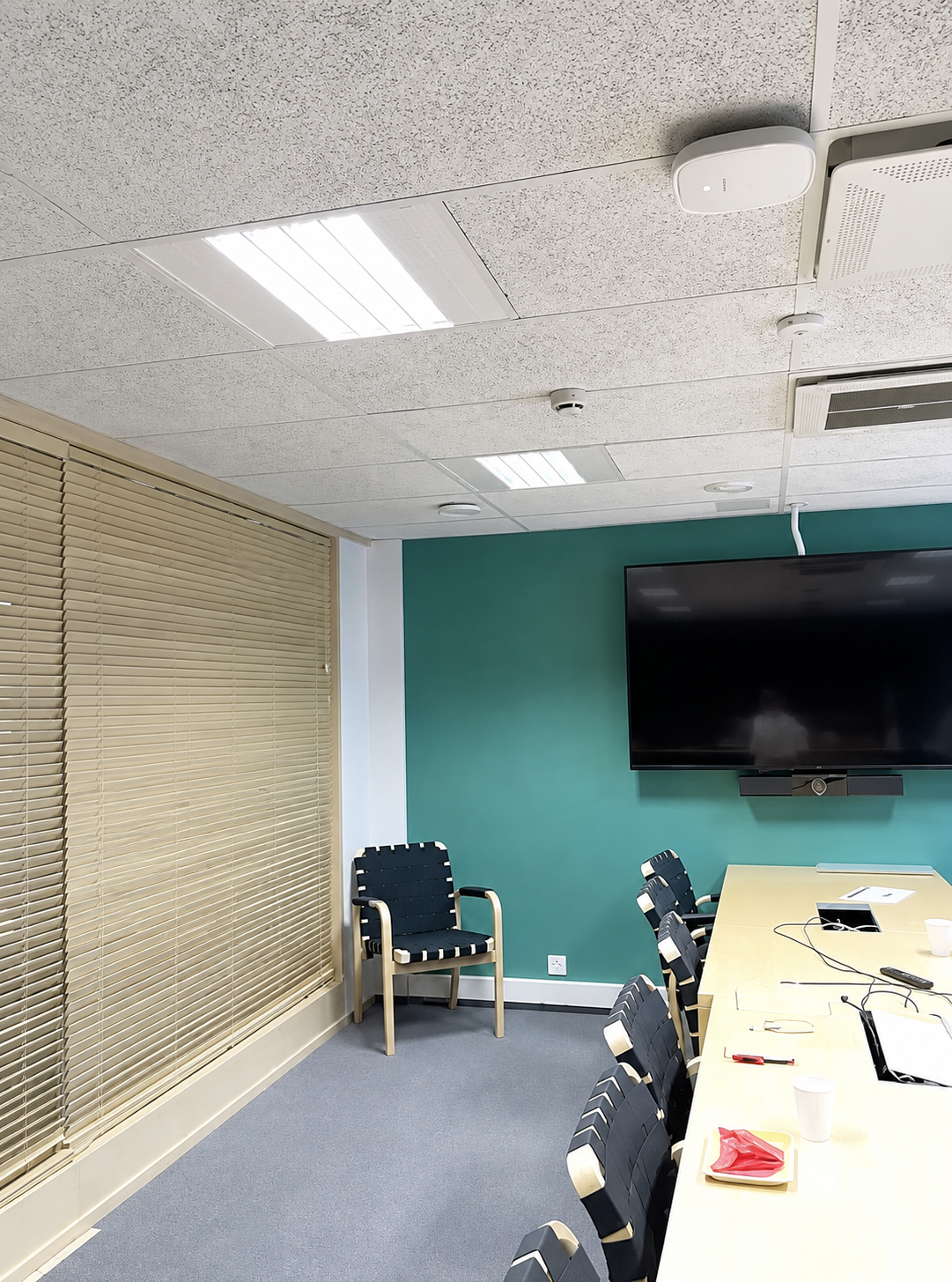 The full conference room captured in real life